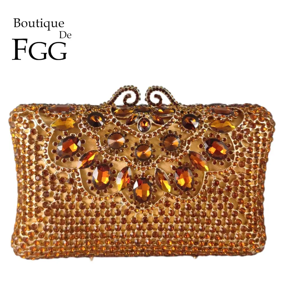 Boutique De FGG Womens Cbg813028 CBG813028 Strass Avond Handtassen, Groen, S, Hedendaags