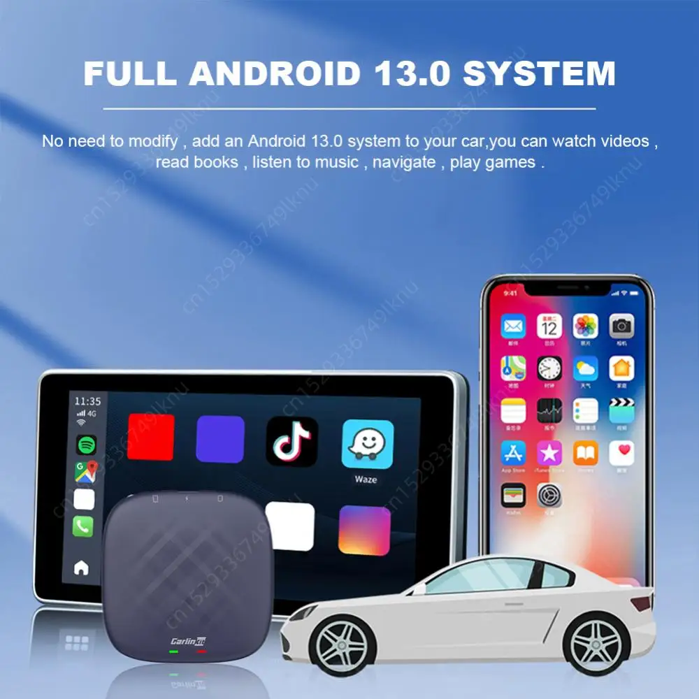 Carlinkit ī÷ Ai TV ڽ CPC200-Tbox ÷, ȵ̵ 13, 8 + 128GB, QCM, 8 ھ  ī÷, ȵ̵ ڵ  Ʈ ڽ