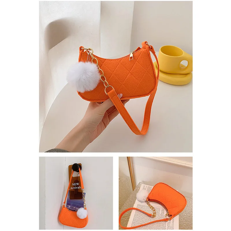 Leisure Women's Summer Fresh Trendy Underarm Temperament and Texture One Shoulder Fashionable Small Square Bag_voghion.com
