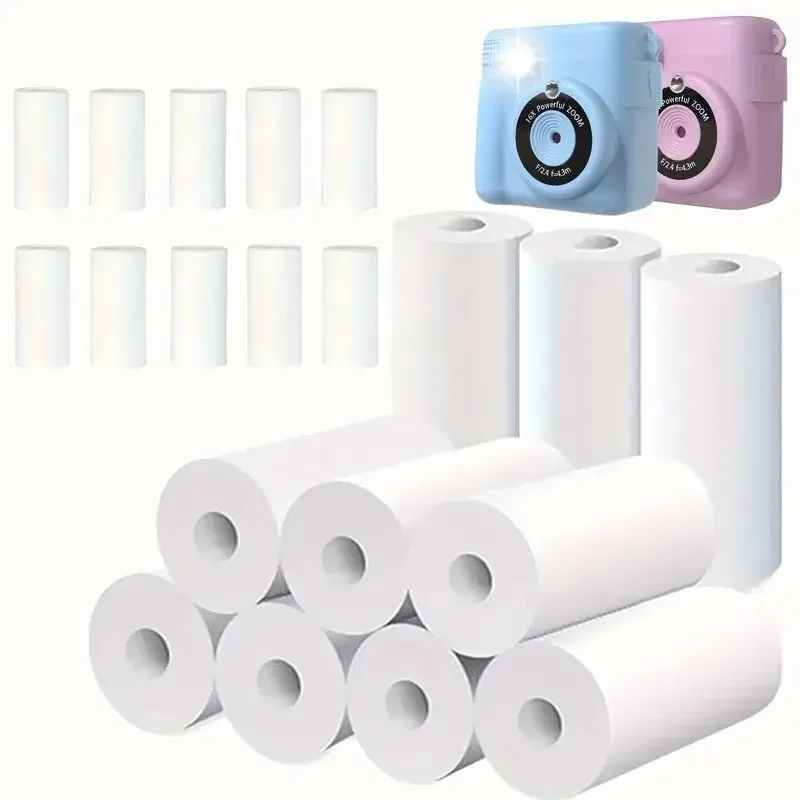 Thermal Paper Rolls for Children's Instant Print Cameras - 10-Pack