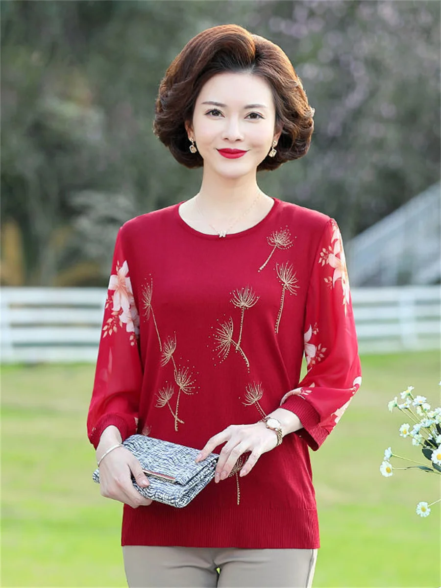 5XL    콺  ̵ м ĳ־ ݼҸ o-  ̽ ε鷹 μ Blusas ž TT2139