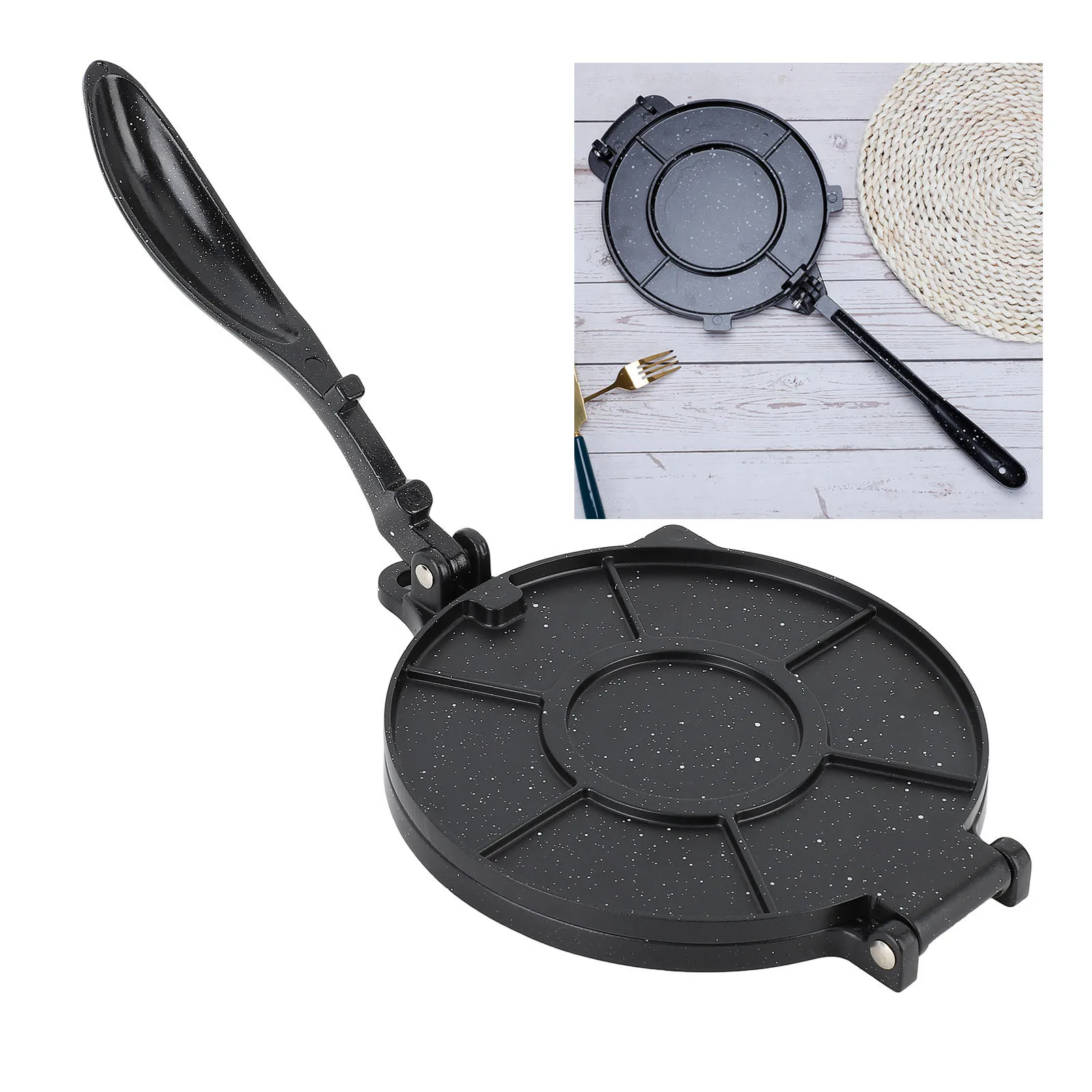 Tortilla Maker Aluminum Labor Saving Multifunctional Stove Top Pan Rotis Press Rotis Press for Dumpling Skin Dough