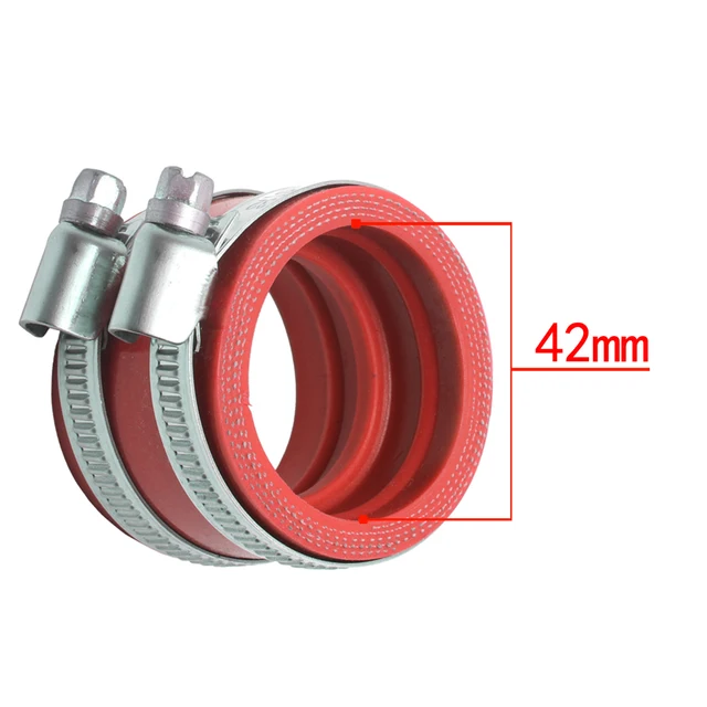 Motorcycle Carburetor Rubber Adapter 35mm 40mm 42mm 45mm Inlet Pipe