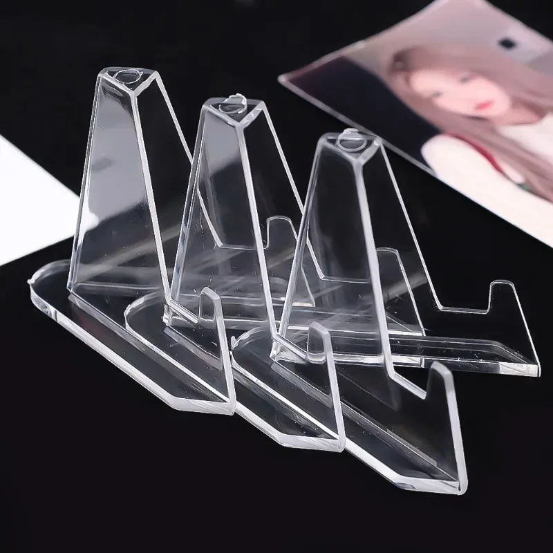 Card Holder Clear Magnetic Card Holder 35PT Support Case Set Cards Protective Hard Plastic Sleeves Triangle Display Stand Baseball Sports