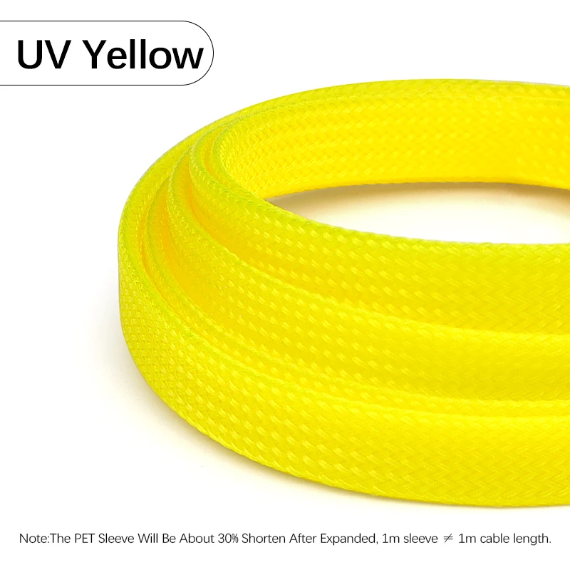 Expandable PET Braided Cable Sleeve - Wire Protection Sheath, Multiple Sizes Available