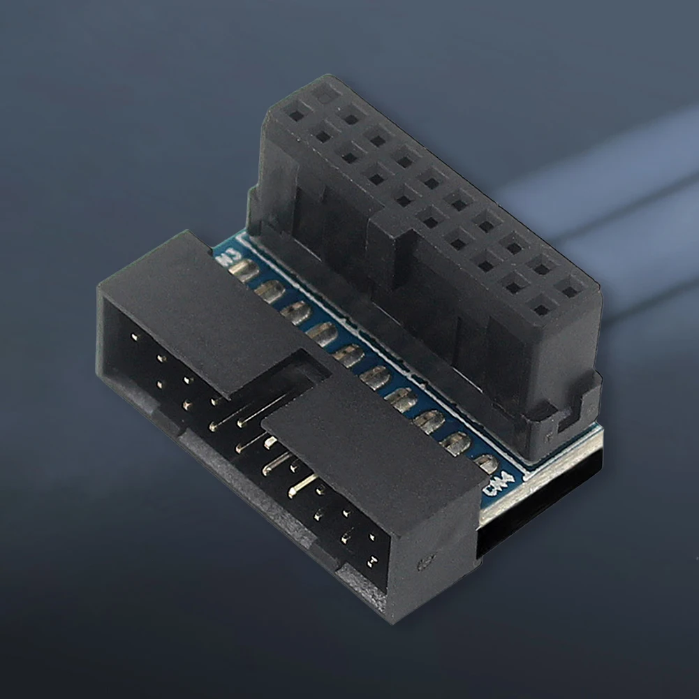 Portable Connector Compatibility Computer Motherboard ABS Metal Header Adapter USB 3.0 19/20 Pin Desktop Motherboard Accessories