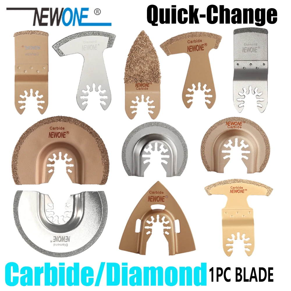 

NEWONE 1pc Quck-release Carbide Oscillating Tool Saw Blades Multi-tool Power Renovator Trimmer Saw blades for tail bath