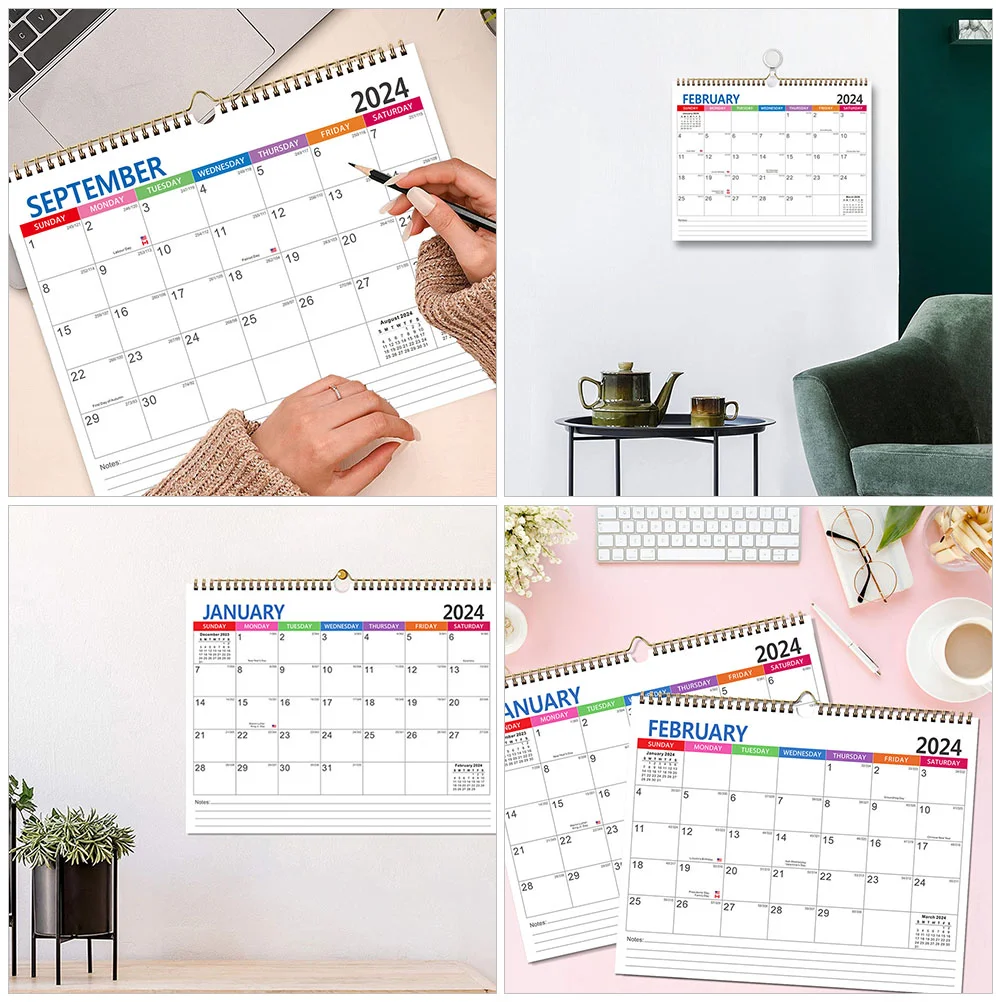 월 약속 걸이식 영어 달력, 홈 2025 룸, 일상 사무실 책상 달력
