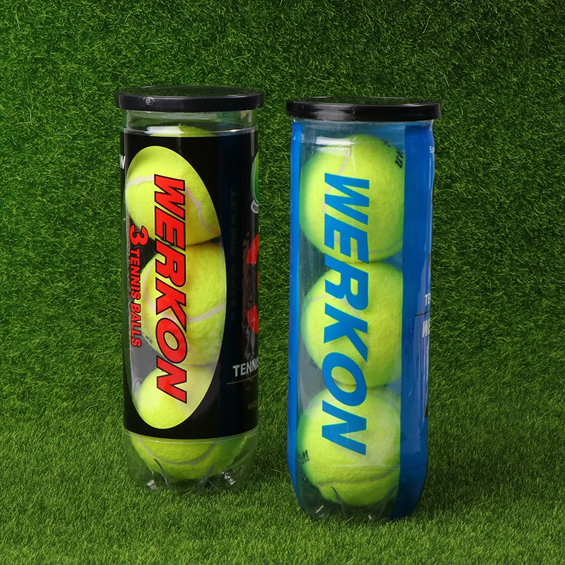 1Tube 3 Pcs Tennis Balls High Elasticity Durability Unpressurised Tennis Ball Training Sport Competition Ball For Trainer