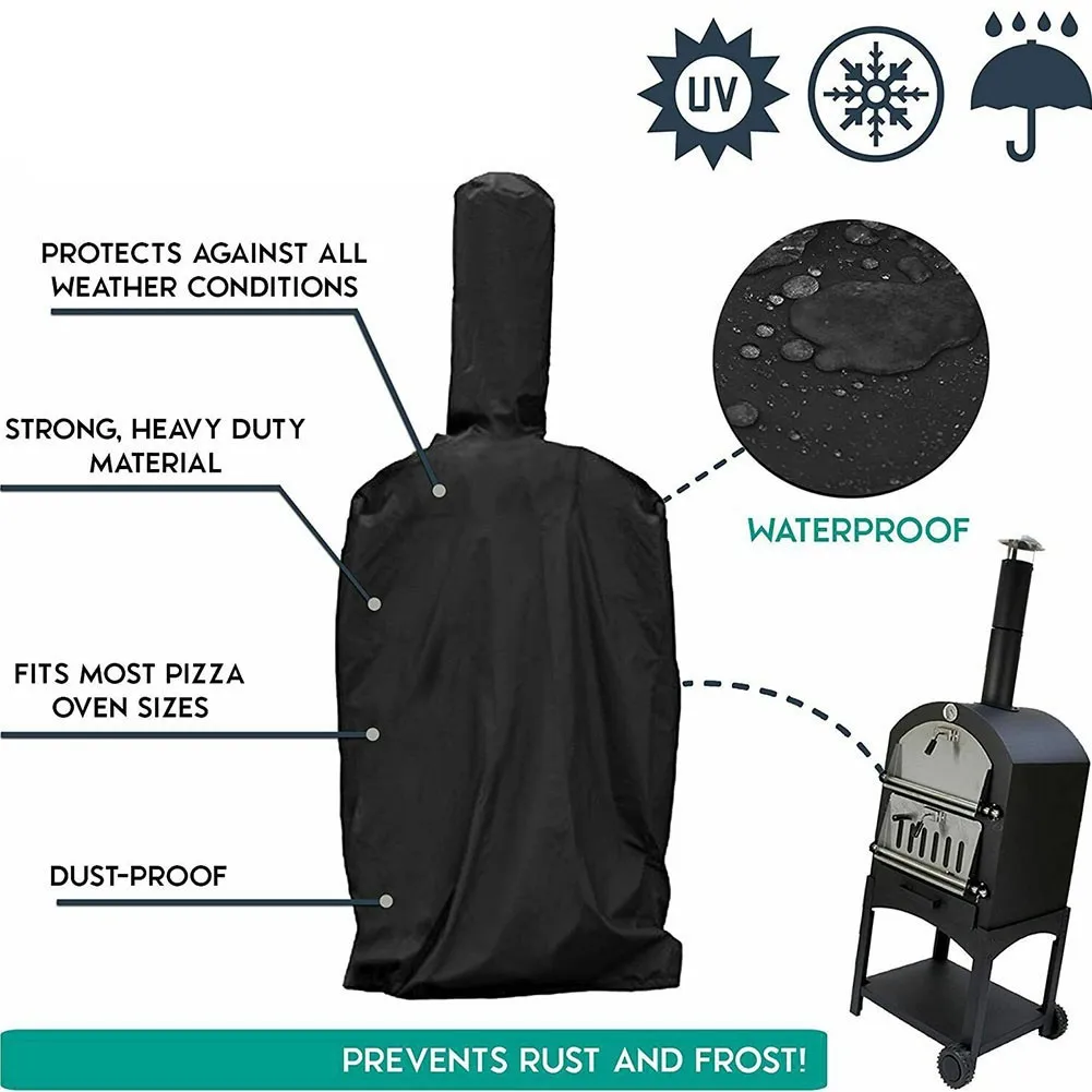 Description Picture 4 of itemGarden patio grill cover Outdoor pizza oven dust cover Waterproof sleeve oven cover protective cover Oxford cloth