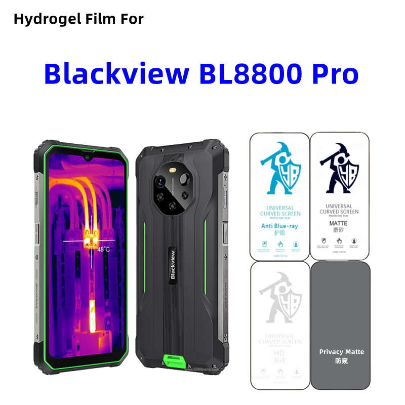 3Pcs Hd Anti Blueray Hydrogel Film Per Blackview Bl8800 Pro Screen Protector Per Blackview Bl8800 Pro Privacy Matte Film