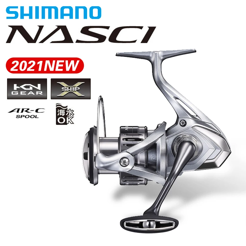 Shimano-NASCI-4000-C5000XG-Spinning-Fishing-Reels-AR-C-Spool-Hagane ...