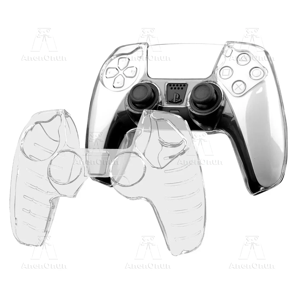 PS5 Controller Protective Case Anti-Fall Anti-Scratch Anti-Slip Transparent Hard Shell