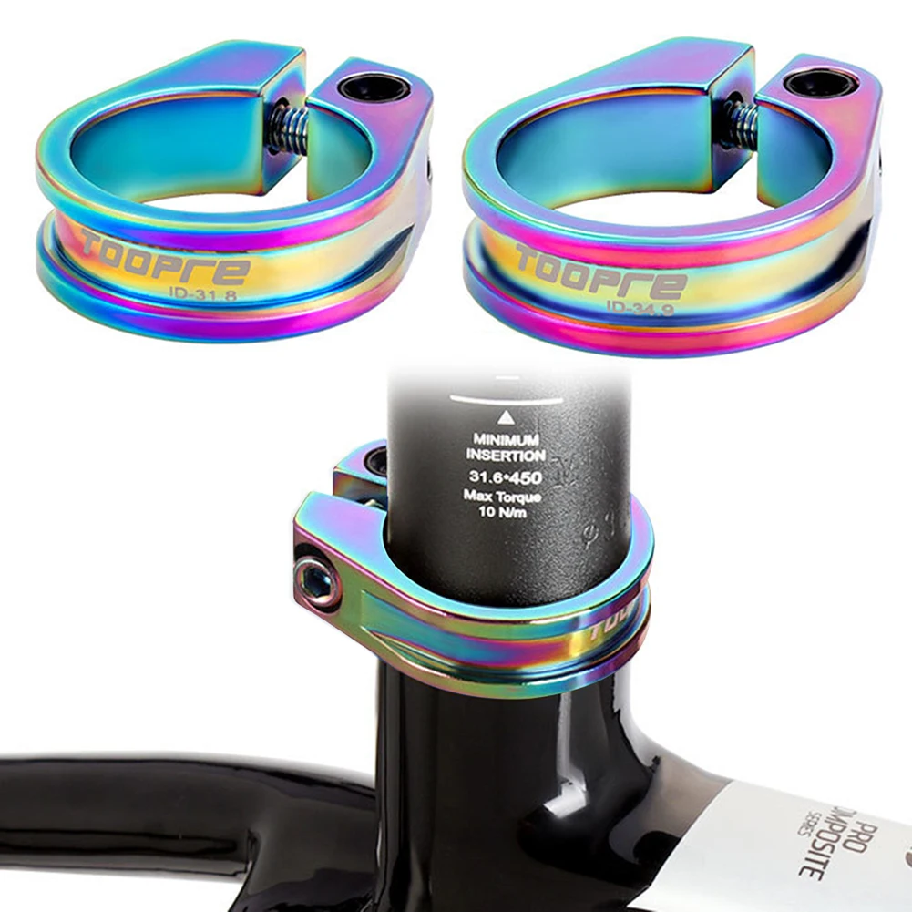 31.8mm/34.9mm Bicycle Saddle Seat Tube Clamp Ultralight Mountain Road Bike Seatpost Clamps