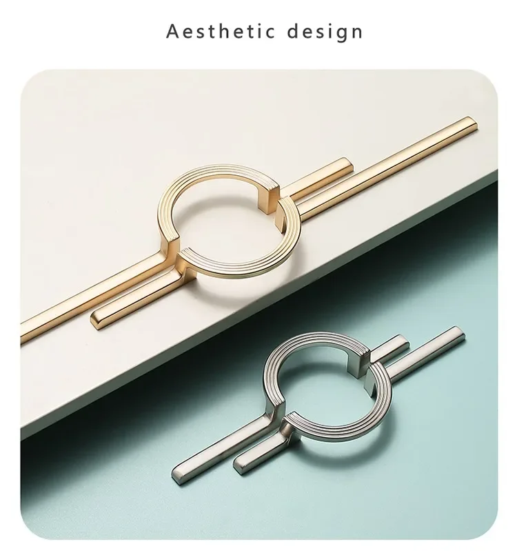 Description Picture 3 of itemRound Counter Drawer Knobs Wardrobe Pulls Gray Gold Black Kitchen Cabinet Knob Furniture Handles Handles for Cabinets and Drawer