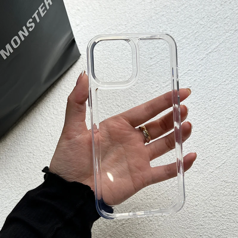 Противоударный прозрачный акриловый чехол-бампер для телефона iPhone 13 12 11 Pro XR X XS Max