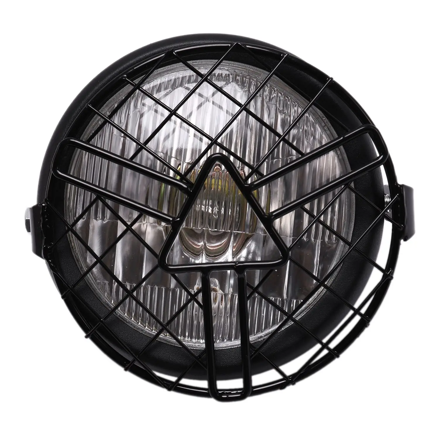 

Универсальный мотоциклетный налобный фонарь, абажур, накладка на гриль, винтажный кронштейн в стиле ретро, крепление на переднюю фару для Honda, Yamaha, Suzuki