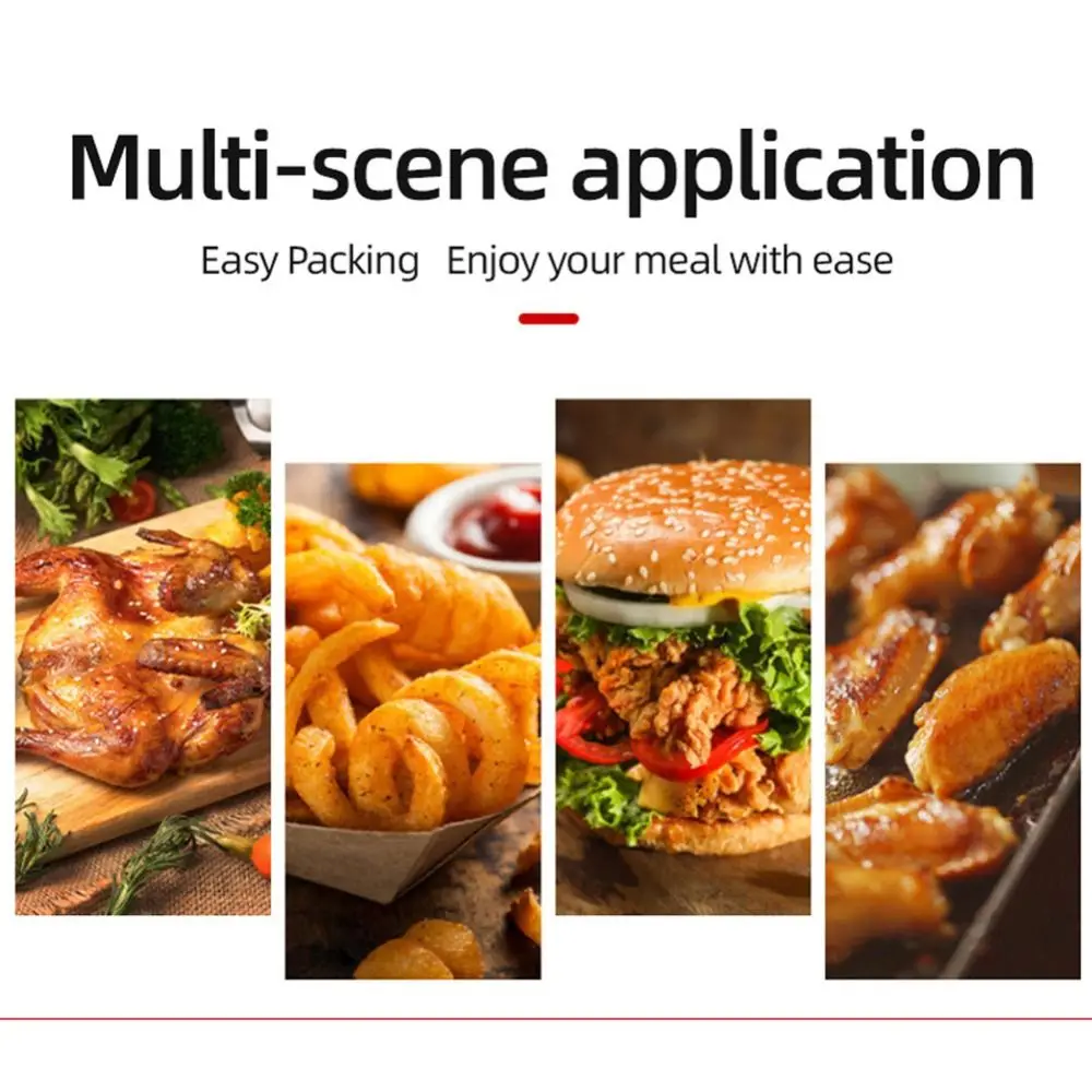 100Pcs Greaseproof Oil-Resistant Paper Bags for Food Packaging, Non-Stick French Fries,... - SKU NSFF1517 - UGI Packaging