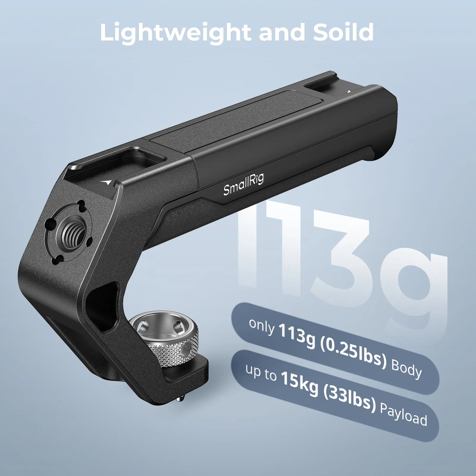 Universal ARRI Locating Top Handle (Tiny), Lightweight Grip with Cold Shoe For D