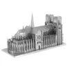 Notre Dame de Paris 3D Metal Puzzle model kits DIY Laser Cut Puzzles Jigsaw Toy For Children 1