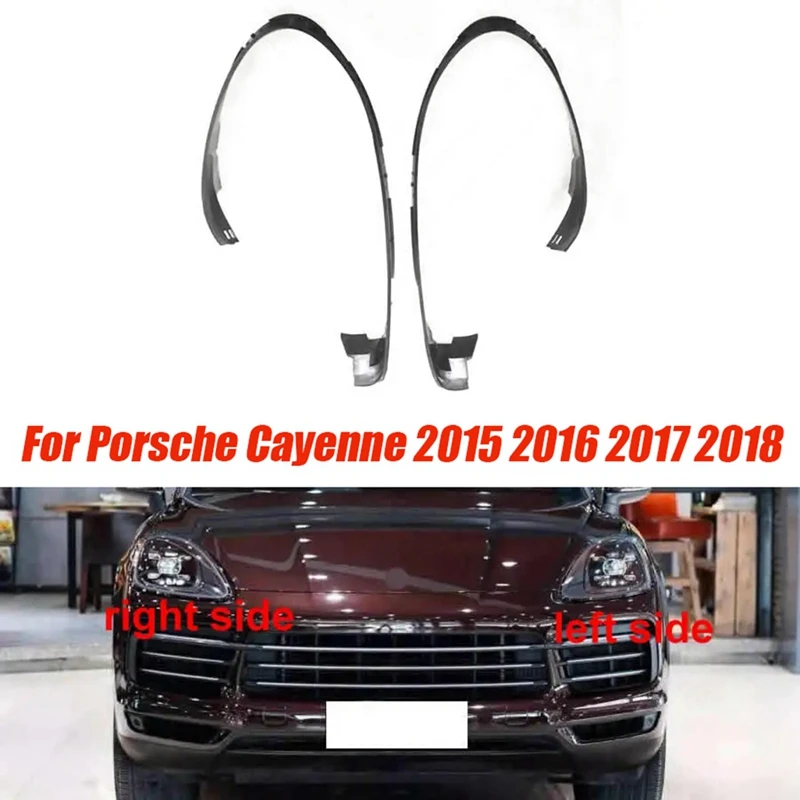 

1Pair Front Headlight Rubber Sealing Strip Waterproof For Porsche Cayenne 15-17 Head Light Lamp Weatherstrip Gasket Trim Parts