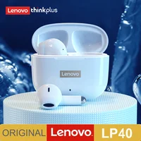 Oryginalny Lenovo LP40 LP40S słuchawki Bluetooth TWS bezprzewodowa redukcja szumów słuchawki douszne z mikrofonem dla iPhone Xiaomi słuchawki