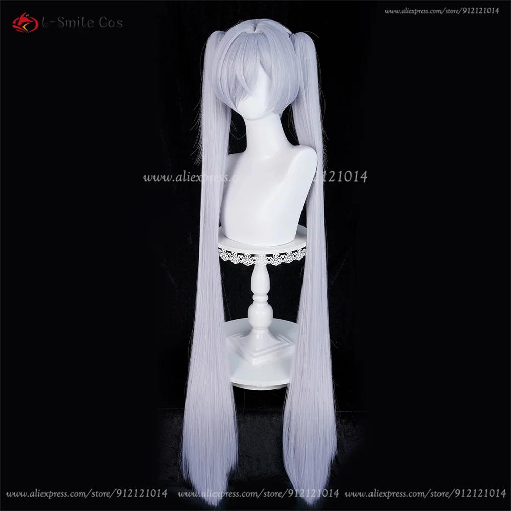 110cm Nikke Cinderella Cosplay Perücke Silber Lila Synthetik Hitzebeständig Anime Halloween 17 110cm Nikke Cinderella Cosplay Perücke Silber Lila Synthetik Hitzebeständig Anime Halloween 6
