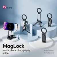 Magnetic Mount Phone Holder Portable Selfie Stick Tripod for Travel Desktop Selfie Stand