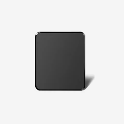 Compact Black Mouse Pad for Travel, Office, and Home Use (Resin mousepad black)
