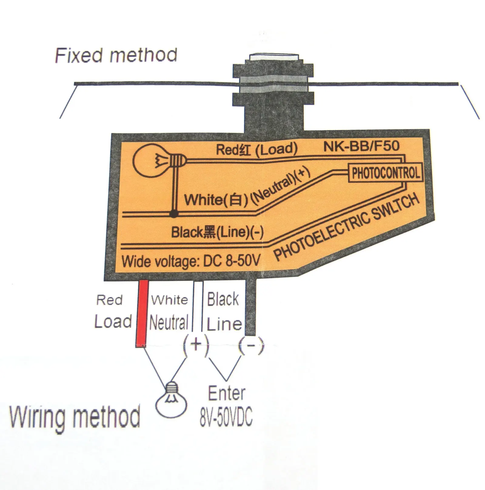 12V Automatic Dusk To Dawn Photocell Photo Control Light Sensor