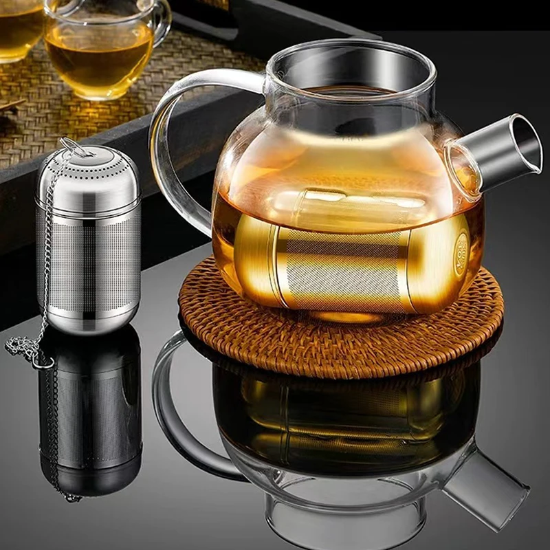 Tea Strainer Stainless Steel Tea Infuser Leaves Spice Seasoning Ball Strainer Teapot Fine Mesh Coffee Filter Teaware