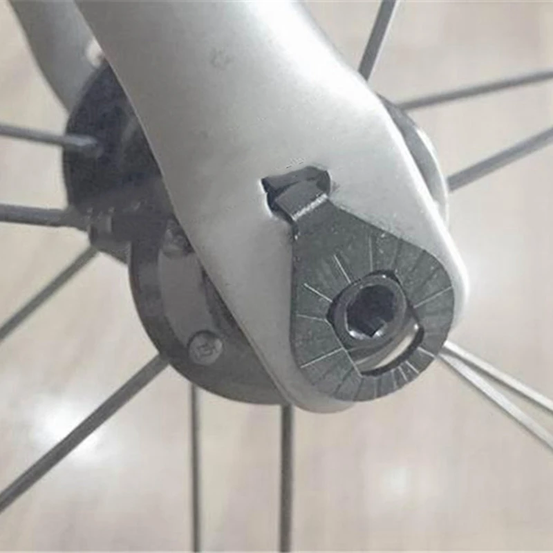 알루미늄 합금 프론트 휠 와셔 후크, Brompton 포크 가스켓, 자전거 허브, 2X