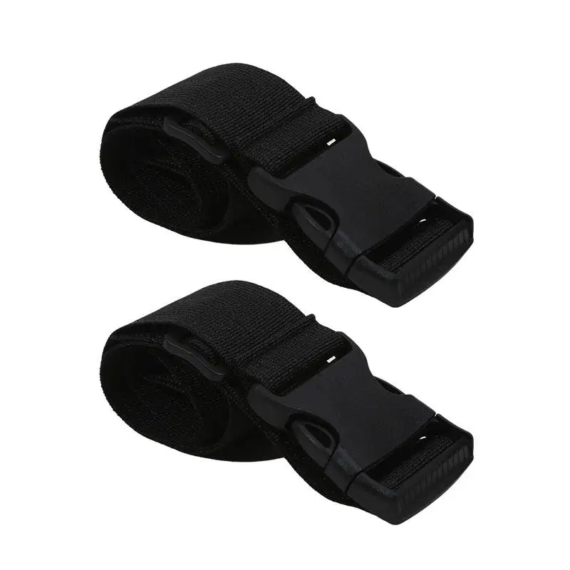 2 stücke Reise Gebunden Schwarz Langlebig Nylon Fracht Binden Gepäck Wimpern Gürtel Strap Kunststoff Schnalle Reise Kits Outdoor Camping werkzeug – Detail 18