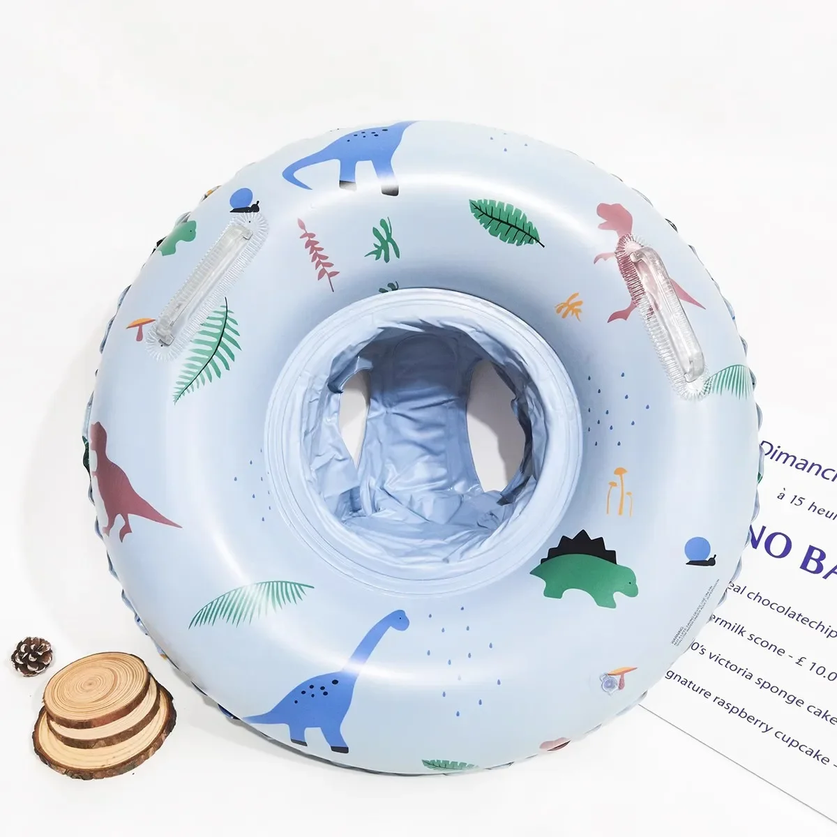 Thickened Dinosaur Shaped Swimming Ring for Infants And Toddlers Sponge Underwear Pocket Danish Style Seat Circle Water Toy