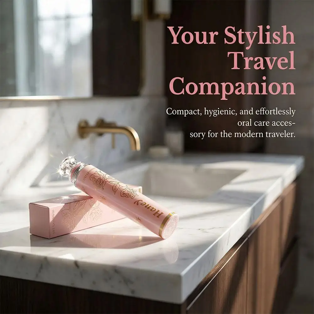 럭셔리 립스틱 스타일 부드러운 헤어 접이식 칫솔 휴대용 여행 칫솔 선물 상자 다양한 사양 1개/3개