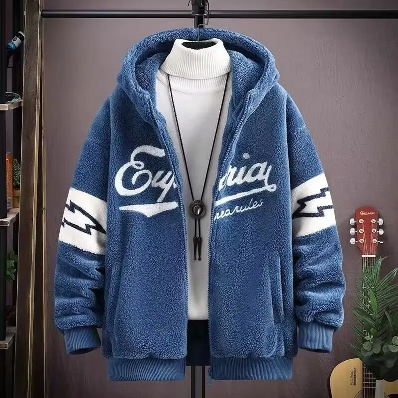 Y017 cashmere coat Blue