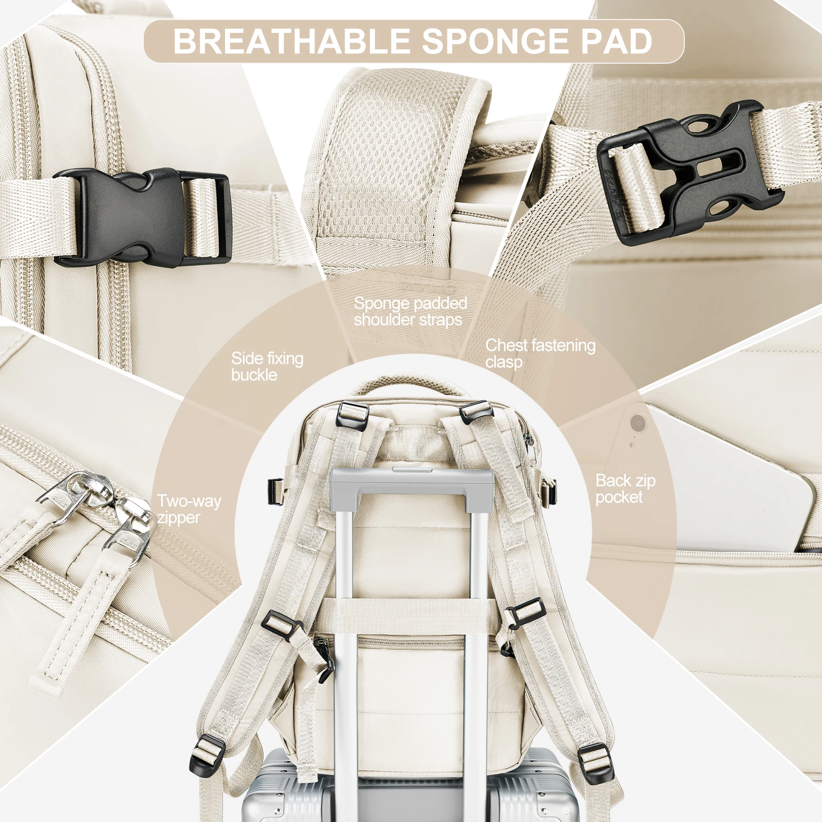 Large Travel Backpack For Women, Ryanair 40x20x25 Cabin Bag Laptop Backpack Work Bag Outdoor bag, Back to School Backpacks