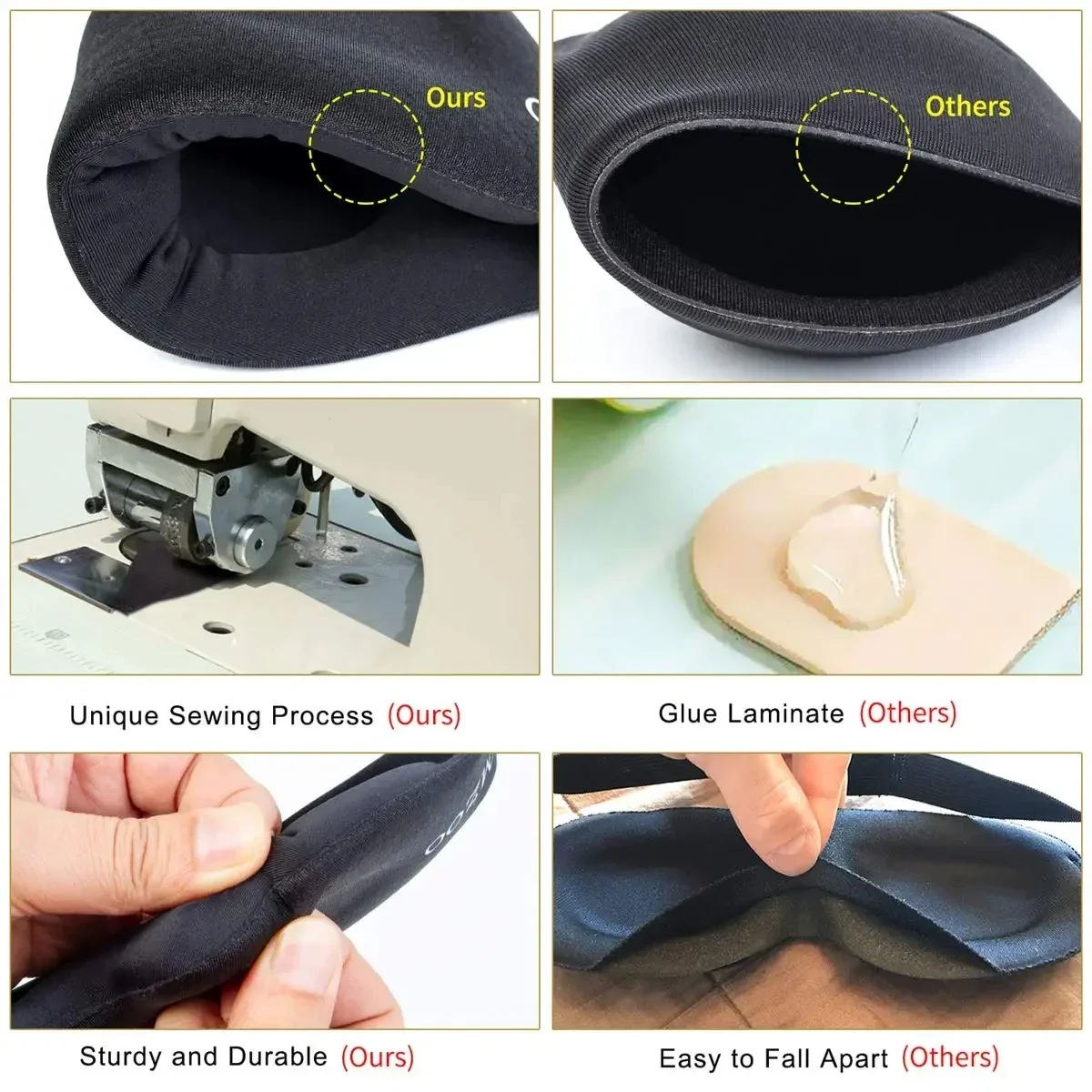 3D Contoured Sleep Mask - Light-Blocking & Comfortable for All Genders