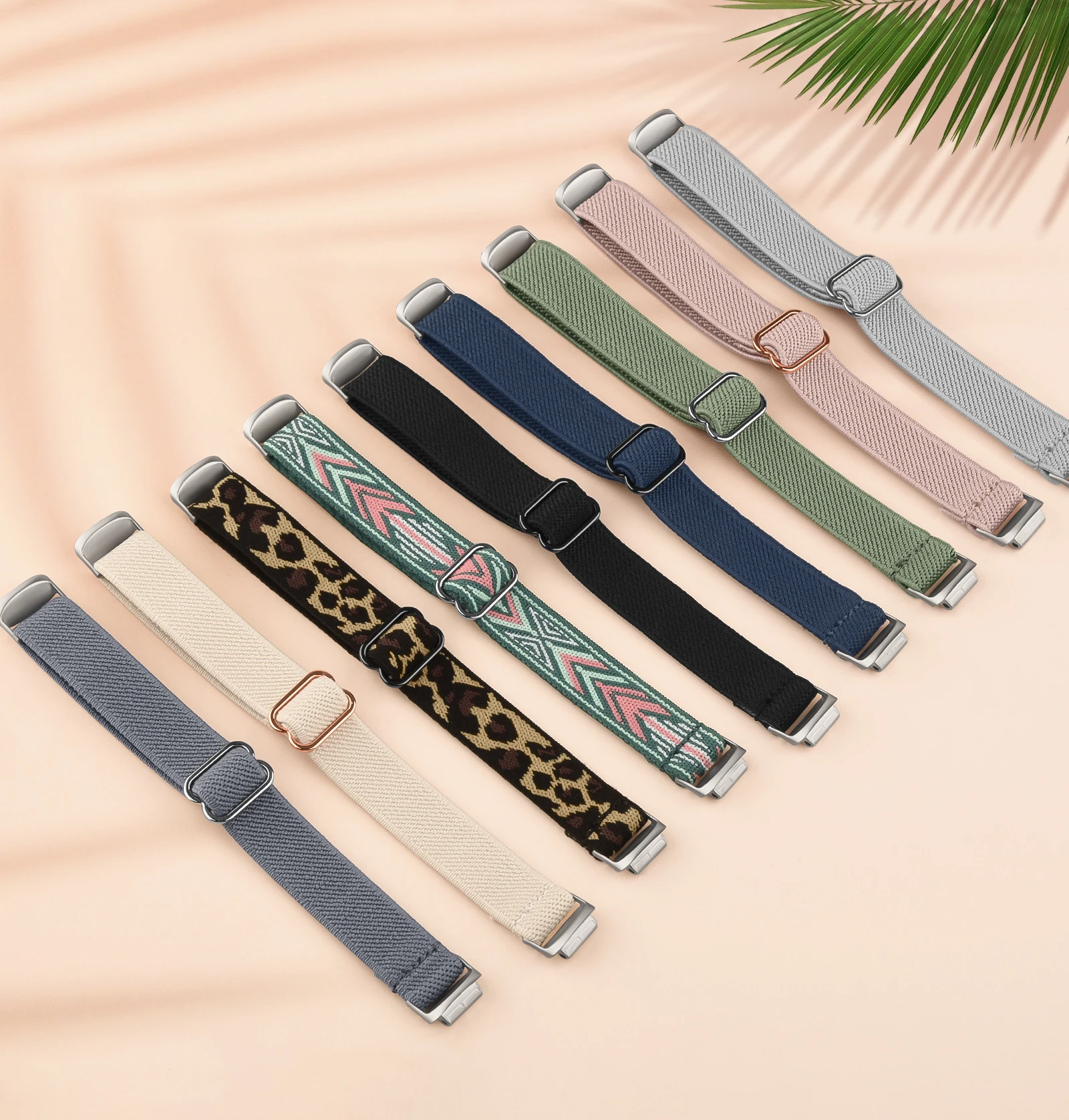 Adjustable Elastic Nylon Strap for Fitbit Watchbands – Replacement Bracelet for Inspire and Ace Series