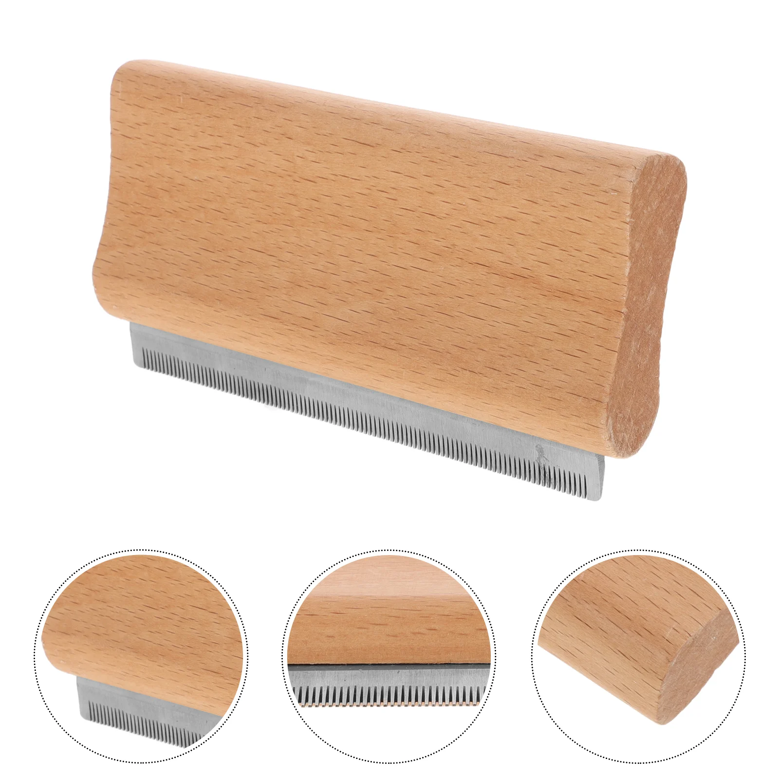 Pet Hair Removal Comb Horse Stable Supplies Groom Brush Grooming Cleaning Light Brown Tools Deshedding Bridegroom 5