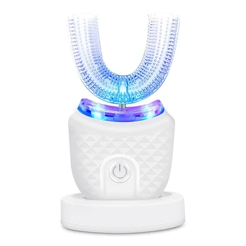 Electric U Shape Adults Toothbrush 3 Modes IPX7 Waterproof Teeth Whitening Device Smart Charging Dock 1
