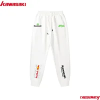 Nouveau pantalon de course Kawasaki Ninja 100 % coton 2025 pour homme – Idéal pour la course décontractée, la moto et les sports urbains 3