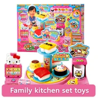 Sanrio Hello Kitty Kawaii Sushi Table Play House Kitchen Set Girls Eat Toys Anime Figure Pretend Play Toy For Children Girl Gift 1