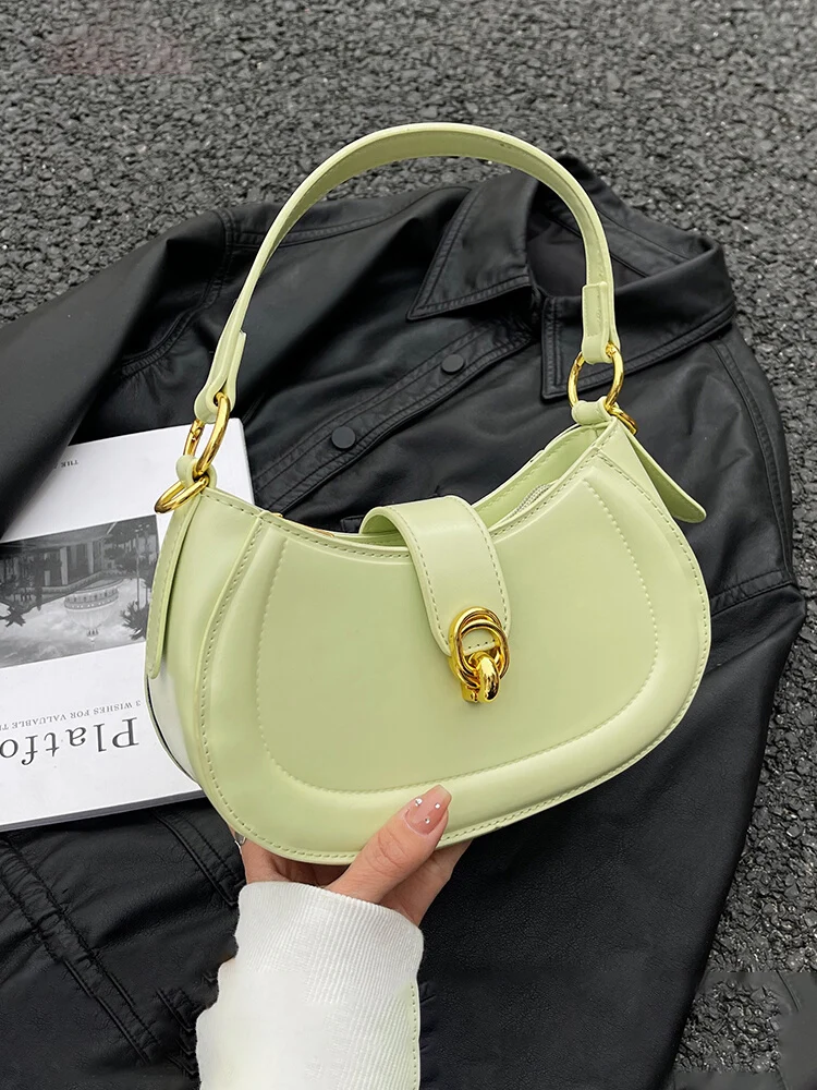 

Высококачественные нишевые женские сумки через плечо, новинка 2024, универсальные Простые Сумки из искусственной кожи, повседневная женская сумка через плечо для работы