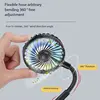 Portable Neck Fan,USB Hands Free Neck Hanging Rechargeable Mini Sports3-Speed Adjustable Neck Dual Fan Home OfficeOutdoor Travel 5