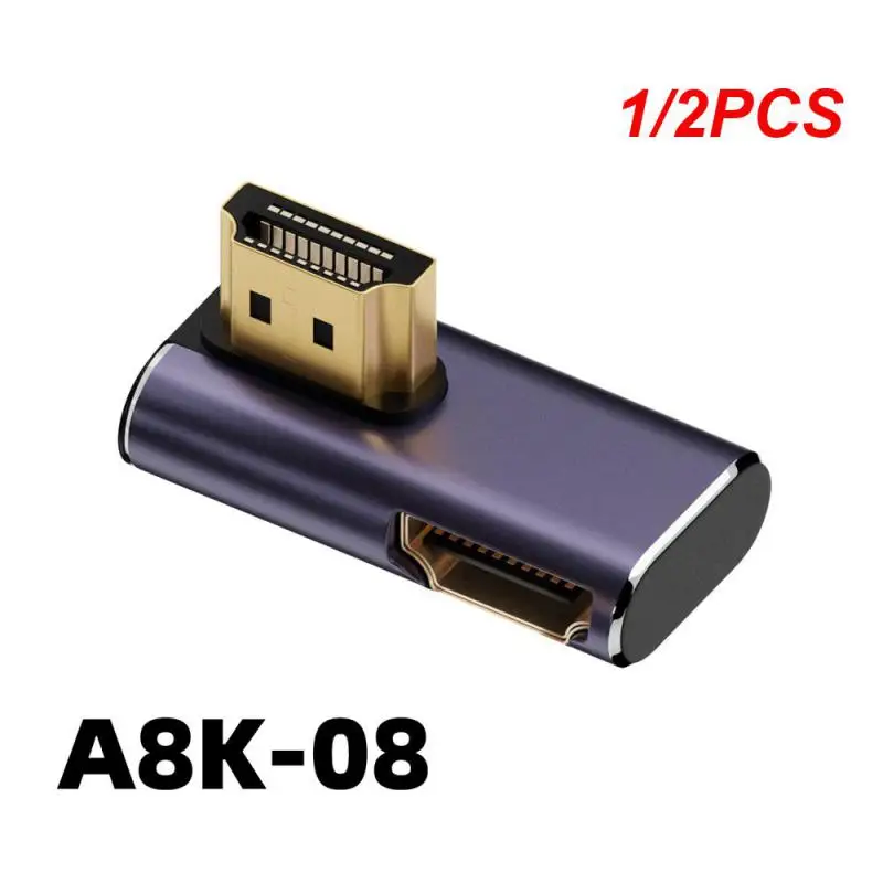 

1/2 шт., адаптер для кабеля 2,1, совместимый с HDMI