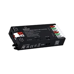 DIY Digital LED Strip Controller with USB - C Power and Built - In Fuse, DOMRAEM ESP8266 - 2 year warranty (DOM - WLE - S Black)