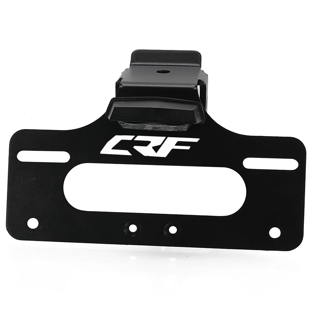 혼다 CRF 300L CRF300L 랠리 ABS 2021-2022-2023 알루미늄 라이센스 플레이트 홀더 브래킷 리어 테일 깔끔한 펜더 제거기 키트