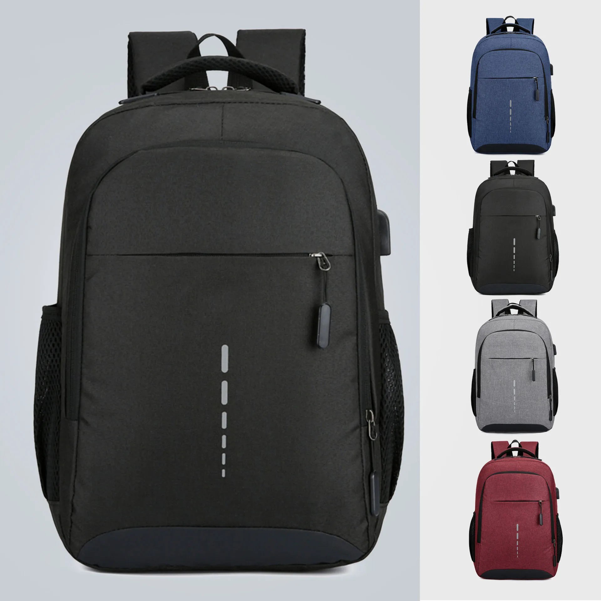 

Men's Waterproof Backpack USB Charging Bagpack Back Bag for Student ComputerBag Men Stylish Casual Rucksack