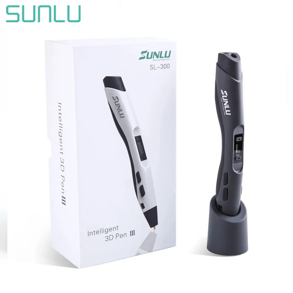 SUNLU SL-300 3D 펜 인쇄, 8 단계 디지털 속도 제어 노즐, 창의적 공예, 어린이용 3D 펜 제작, 유지 관리 용이 